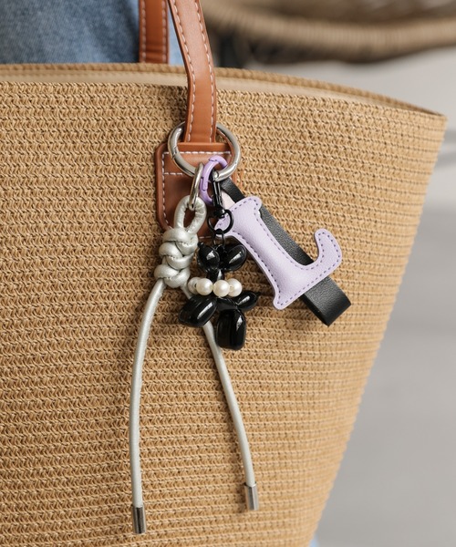 セール】【イニシャルモチーフ付】バッグチャーム/バルーンプードル