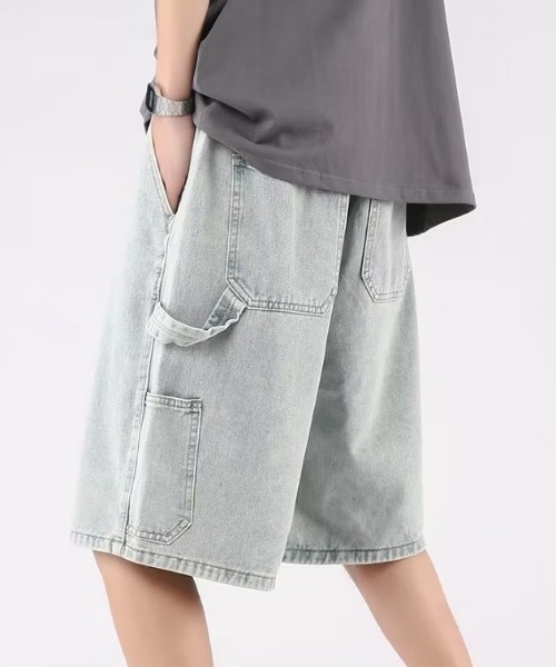 MGV（エムジーヴィー）の「デニムワークハーフパンツ（デニムパンツ・メンズ・ブルー/ライトブルー・MEDIUM/LARGE/X-LARGE）」の8枚目の写真