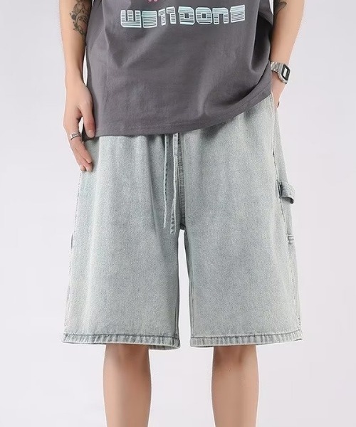 MGV（エムジーヴィー）の「デニムワークハーフパンツ（デニムパンツ・メンズ・ブルー/ライトブルー・MEDIUM/LARGE/X-LARGE）」の9枚目の写真