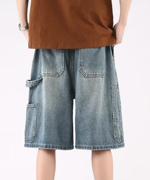 MGV（エムジーヴィー）の「デニムワークハーフパンツ（デニムパンツ・メンズ・ブルー/ライトブルー・MEDIUM/LARGE/X-LARGE）」の7枚目の写真