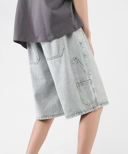 MGV（エムジーヴィー）の「デニムワークハーフパンツ（デニムパンツ・メンズ・ブルー/ライトブルー・MEDIUM/LARGE/X-LARGE）」の11枚目の写真