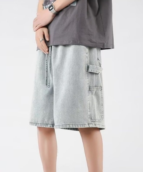 MGV（エムジーヴィー）の「デニムワークハーフパンツ（デニムパンツ・メンズ・ブルー/ライトブルー・MEDIUM/LARGE/X-LARGE）」の12枚目の写真