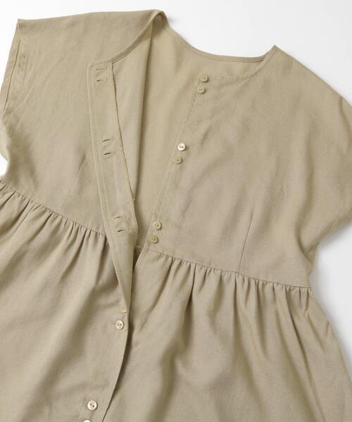 セール】『WEB/一部店舗限定』リネン混ペプラムセットアップ