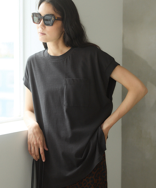 everyone ブラック ポケットTシャツ e9212f0df4d37aedc9e729bde7e454