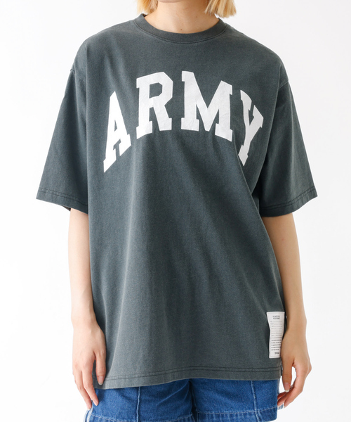 TOP KHAKI (トップカーキ)の「【TOP KHAKI /トップカーキ】JOHNBULL/ジョンブル/ARMY プリントTシャツ/ ユニセックス(Tシャツ/カットソー・メンズ・チャコールグレー・フリー)」の8枚目の写真