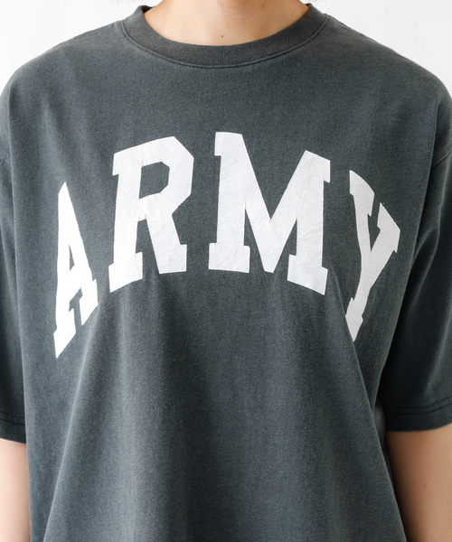 TOP KHAKI (トップカーキ)の「【TOP KHAKI /トップカーキ】JOHNBULL/ジョンブル/ARMY プリントTシャツ/ ユニセックス(Tシャツ/カットソー・メンズ・チャコールグレー・フリー)」の13枚目の写真