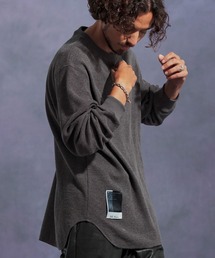 mlt5310-ワッフルクルーネックカットソー