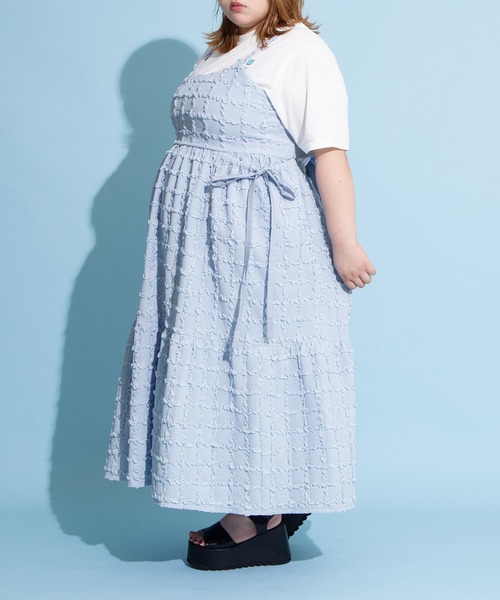 PUNYUS（プニュズ）の「リボンポケットフクレワンピース（ワンピース・レディース・サックスブルー/ホワイト/ブラック/イエロー・2/1/4/3）」の20枚目の写真