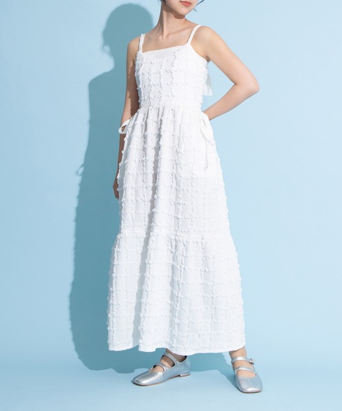 PUNYUS（プニュズ）の「リボンポケットフクレワンピース（ワンピース・レディース・サックスブルー/ホワイト/ブラック/イエロー・2/1/4/3）」の14枚目の写真