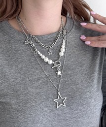 Loueme（ルエム）の「スターモチーフ3連ネックレス（ネックレス）」