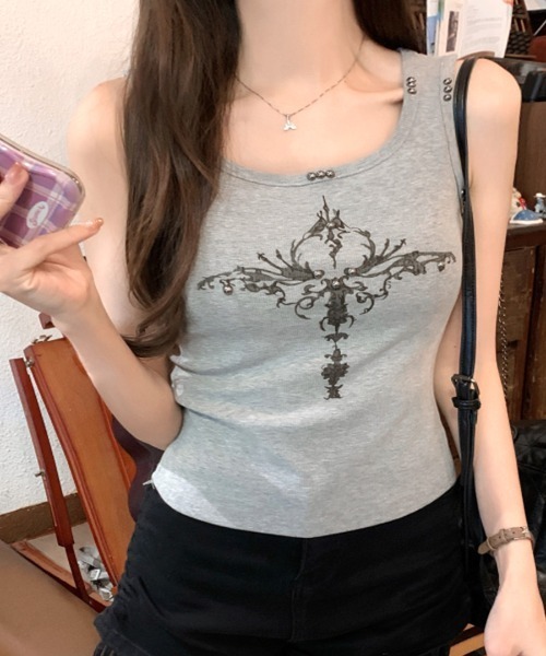 セール】クロスデザインタンクトップ（タンクトップ）｜REMUR