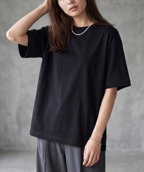 SWITCH BY ARCH(スイッチバイアーチ)の「【ARC】【SWITCH by ARCH】スーペリアコットン オーバーTシャツ(Tシャツ/カットソー・レディース・ミント/ライトベージュ/グレー系その他/ブラック/オフホワイト・MEDIUM/LARGE/X-LARGE)」の1枚目の写真