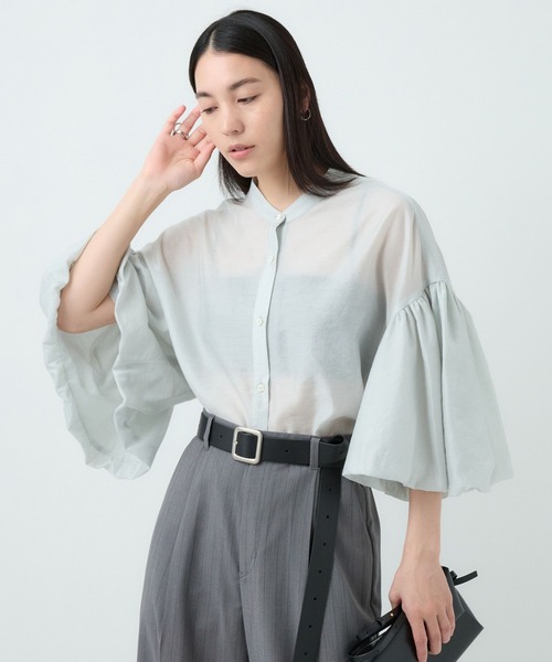 Chaos（カオス）の「Chaos(カオス)/プリムBL（シャツ/ブラウス・レディース・ライトグレー/ブラック・FREE）」の16枚目の写真