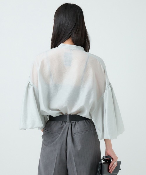 Chaos（カオス）の「Chaos(カオス)/プリムBL（シャツ/ブラウス・レディース・ライトグレー/ブラック・FREE）」の10枚目の写真