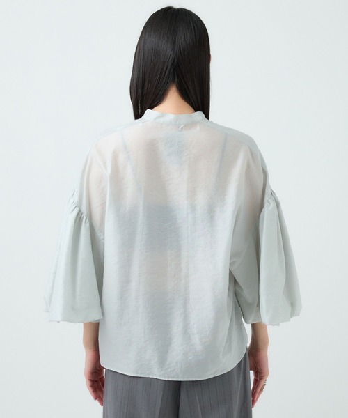 Chaos（カオス）の「Chaos(カオス)/プリムBL（シャツ/ブラウス・レディース・ライトグレー/ブラック・FREE）」の11枚目の写真