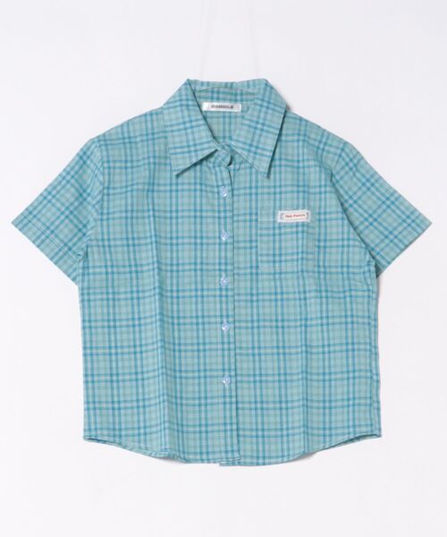 CERCA(チェルカ)の「【 MEMECLE / メメクル 】チェック 半袖Tシャツ(Tシャツ/カットソー・レディース・ブルー・MEDIUM)」の2枚目の写真