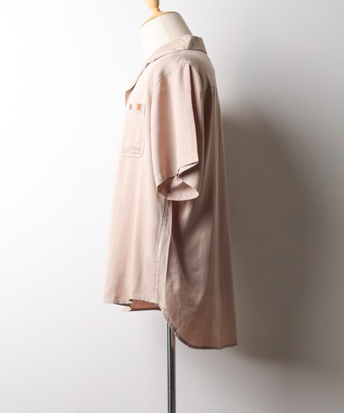 UNIVERSAL OVERALL(ユニバーサルオーバーオール)の「【UNIVERSAL OVERALL】Opencollar Work Shirt(シャツ/ブラウス・メンズ・モカ/ベージュ/ブラック・LARGE/MEDIUM)」の17枚目の写真