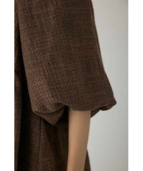 crie conforto（クリーコンフォルト）の「ツイードバルーンスリーブブラウス　秋服（シャツ/ブラウス・レディース・ライトブルー/ブラウン・FREE）」の12枚目の写真