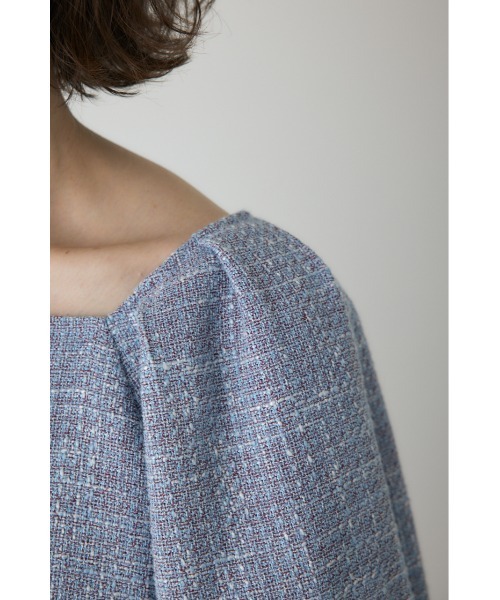 crie conforto（クリーコンフォルト）の「ツイードバルーンスリーブブラウス　秋服（シャツ/ブラウス・レディース・ライトブルー/ブラウン・FREE）」の22枚目の写真
