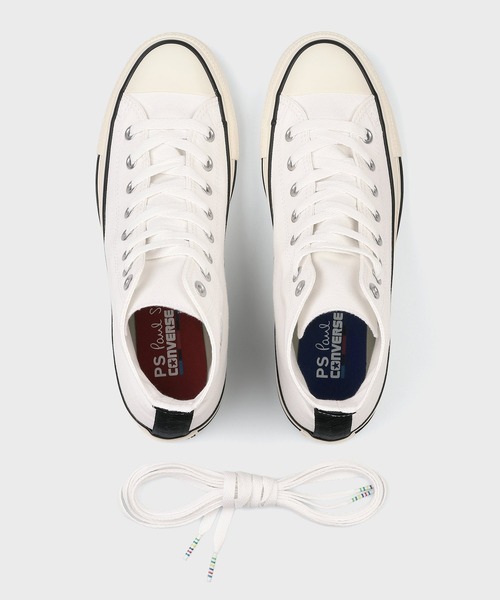 Paul Smith（ポールスミス）の「PS Paul Smith + CONVERSE ALL STAR[23-24cm] / 555827 CONV（スニーカー・レディース・ホワイト/ブラック・24cm/23cm）」の4枚目の写真