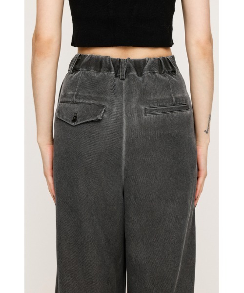 SLY（スライ）の「ASYMMETRY WAIST STRAIGHT PT アシンメトリー ウエスト ストレートパンツ（スラックス・レディース・ブラック/グレー・1/2）」の11枚目の写真