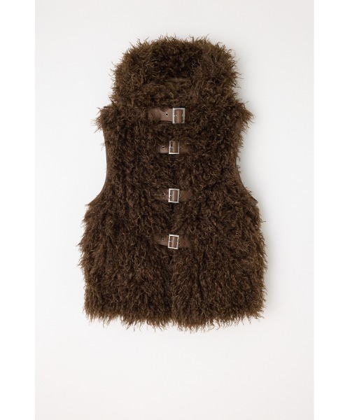 LONG FAUX FUR BELTED ジャケット（その他アウター）｜LAGUA GEM