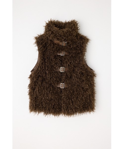 LONG FAUX FUR BELTED ジャケット（その他アウター）｜LAGUA GEM