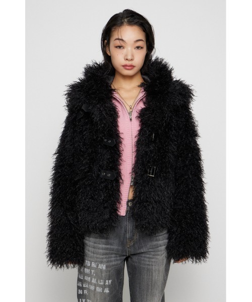 LONG FAUX FUR BELTED ジャケット（その他アウター）｜LAGUA GEM