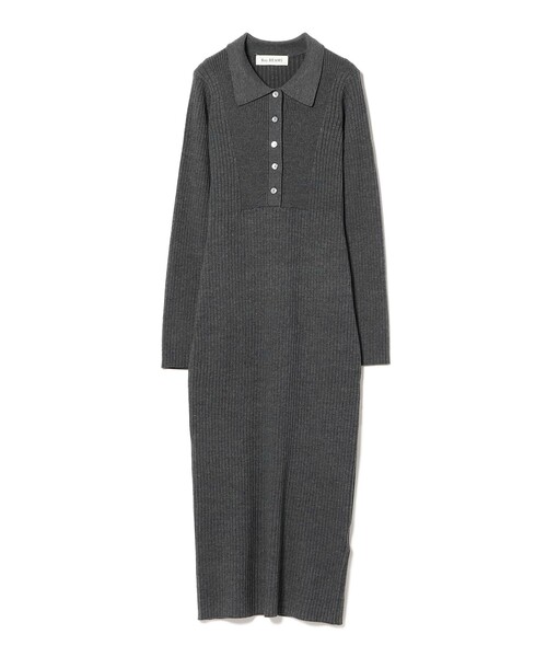 Ray BEAMS（レイビームス）の「リブ ニット ポロ ワンピース（ワンピース・レディース・ブラック/グレー/ダークブラウン・ONE SIZE）」の19枚目の写真