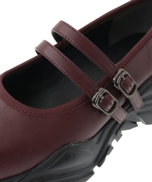 ORiental TRaffic（オリエンタルトラフィック）の「ORiental TRaffic メリージェーンスニーカー（スニーカー・レディース・アイボリー/ブラック/ボルドー・35/36/37/38/39）」の17枚目の写真