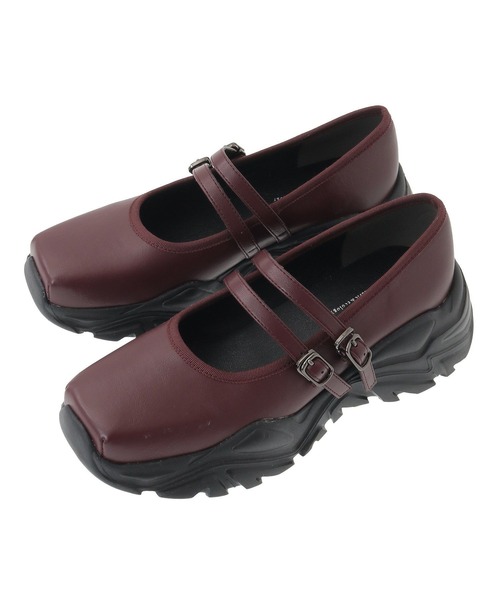 ORiental TRaffic（オリエンタルトラフィック）の「ORiental TRaffic メリージェーンスニーカー（スニーカー・レディース・アイボリー/ブラック/ボルドー・35/36/37/38/39）」の20枚目の写真