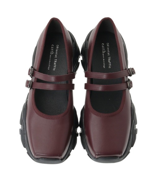 ORiental TRaffic（オリエンタルトラフィック）の「ORiental TRaffic メリージェーンスニーカー（スニーカー・レディース・アイボリー/ブラック/ボルドー・35/36/37/38/39）」の21枚目の写真