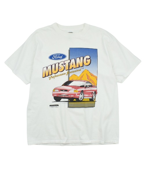 TULTEX(タルテックス)の「【USED】TULTEX “Ford MUSTANG” レーシング Tシャツ USA製(Tシャツ/カットソー・メンズ・ホワイト・X-LARGE)」の1枚目の写真
