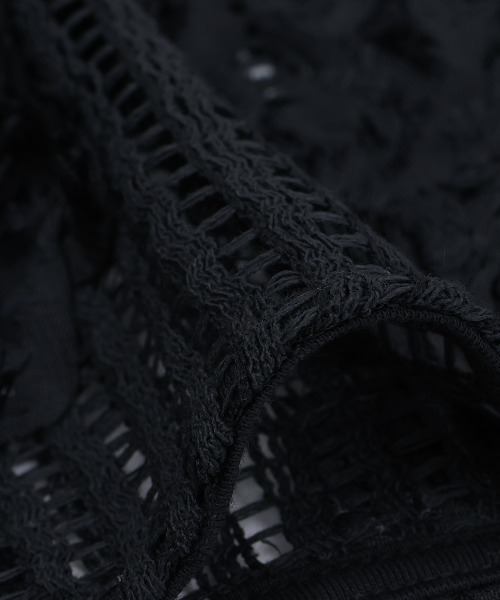 チチカカ（チチカカ）の「フラワーメッシュレースベスト（ベスト・レディース・ホワイト/ブラック・FREE）」の15枚目の写真