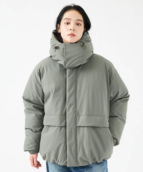 FORTUNA HOMME（フォルトゥナオム）の「【FORTUNA/フォルトゥナ】ダウンパーカー/MA-1配色/高機能/エコダウン/フード取り外し可能/ユニセックス【WEB限定】（ダウンジャケット/コート・メンズ・グリーン/ブラック・M/L）」の9枚目の写真