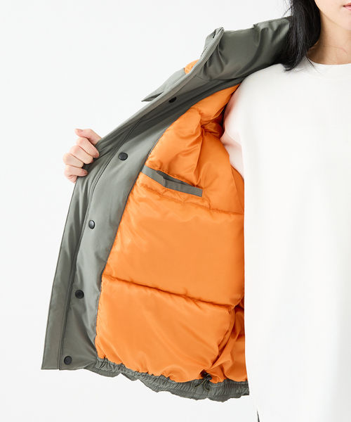 FORTUNA HOMME（フォルトゥナオム）の「【FORTUNA/フォルトゥナ】ダウンパーカー/MA-1配色/高機能/エコダウン/フード取り外し可能/ユニセックス【WEB限定】（ダウンジャケット/コート・メンズ・グリーン/ブラック・M/L）」の19枚目の写真