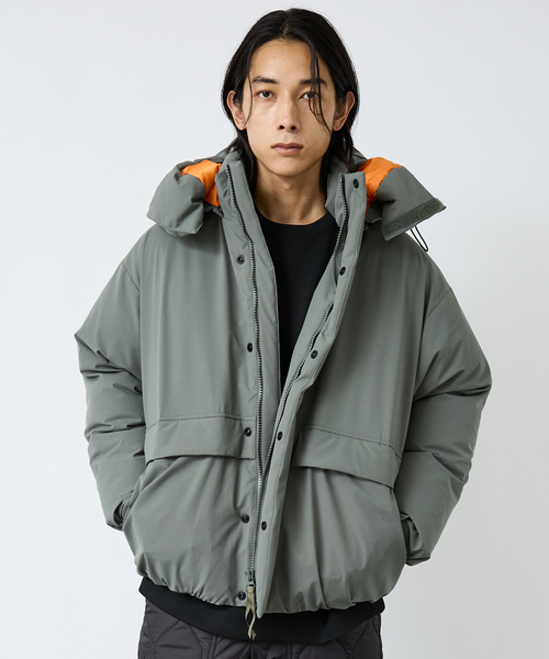 FORTUNA HOMME（フォルトゥナオム）の「【FORTUNA/フォルトゥナ】ダウンパーカー/MA-1配色/高機能/エコダウン/フード取り外し可能/ユニセックス【WEB限定】（ダウンジャケット/コート・メンズ・グリーン/ブラック・M/L）」の16枚目の写真