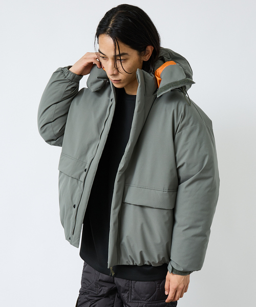 FORTUNA HOMME（フォルトゥナオム）の「【FORTUNA/フォルトゥナ】ダウンパーカー/MA-1配色/高機能/エコダウン/フード取り外し可能/ユニセックス【WEB限定】（ダウンジャケット/コート・メンズ・グリーン/ブラック・M/L）」の15枚目の写真