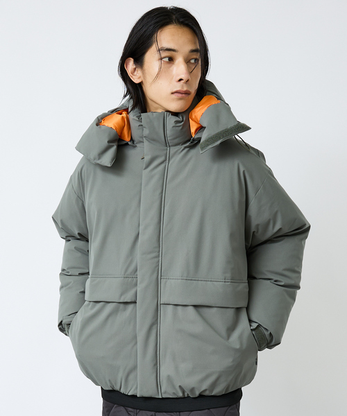 FORTUNA HOMME（フォルトゥナオム）の「【FORTUNA/フォルトゥナ】ダウンパーカー/MA-1配色/高機能/エコダウン/フード取り外し可能/ユニセックス【WEB限定】（ダウンジャケット/コート・メンズ・グリーン/ブラック・M/L）」の14枚目の写真