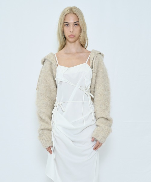 2WAY HOODED MUFFLER KNIT（ニット/セーター）｜VIAVANDA（ヴィア