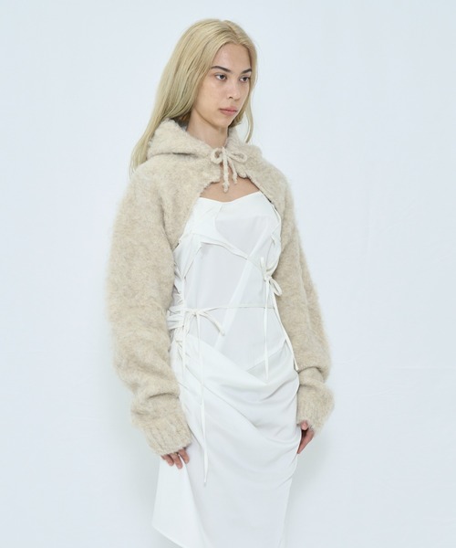 2WAY HOODED MUFFLER KNIT（ニット/セーター）｜VIAVANDA（ヴィア