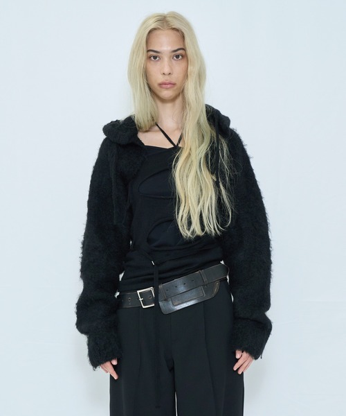 2WAY HOODED MUFFLER KNIT（ニット/セーター）｜VIAVANDA（ヴィア