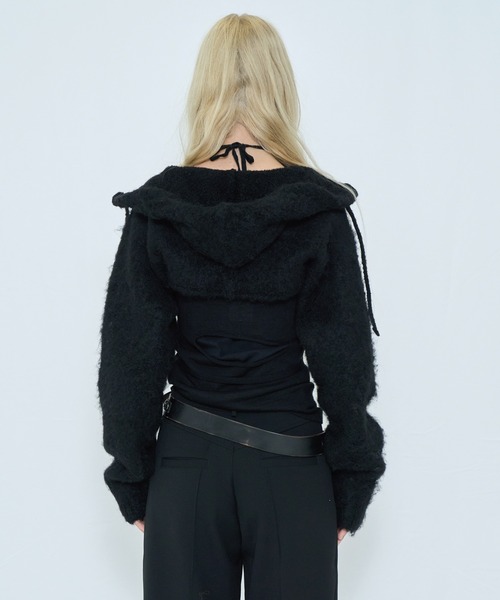 2WAY HOODED MUFFLER KNIT（ニット/セーター）｜VIAVANDA（ヴィア