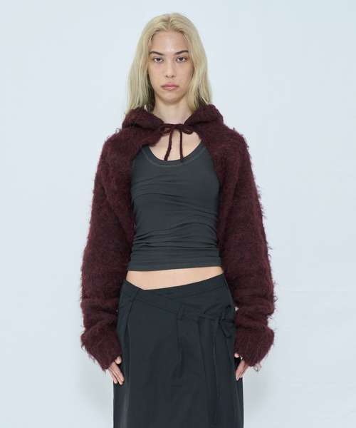 2WAY HOODED MUFFLER KNIT（ニット/セーター）｜VIAVANDA（ヴィア