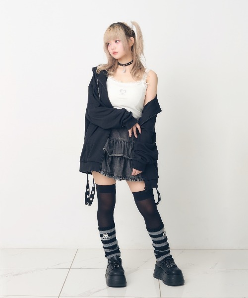 Hauls(ハウルズ)の「ギャル吉キャミ(キャミソール・レディース・ホワイト/ブラック・F)」の12枚目の写真