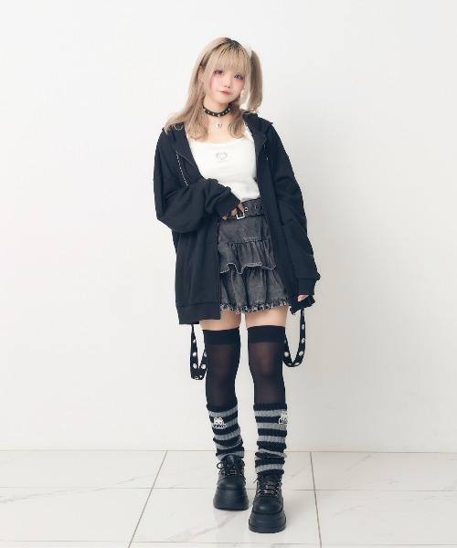 Hauls(ハウルズ)の「ギャル吉キャミ(キャミソール・レディース・ホワイト/ブラック・F)」の13枚目の写真