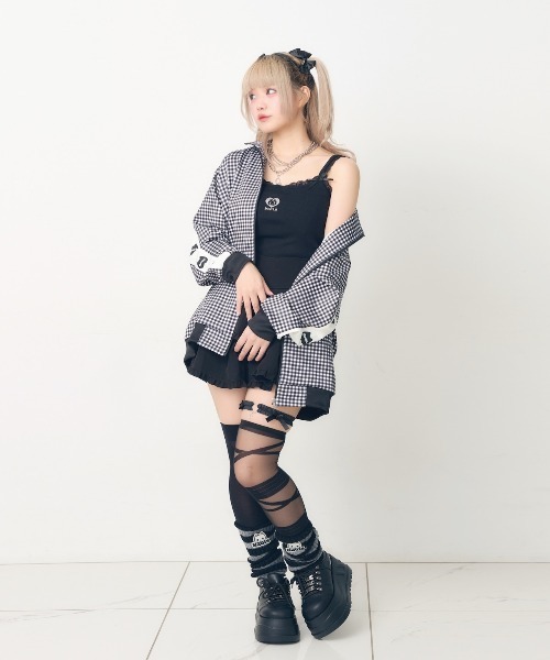 Hauls(ハウルズ)の「ギャル吉キャミ(キャミソール・レディース・ホワイト/ブラック・F)」の8枚目の写真