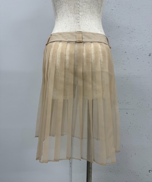 PROVOKE （プロヴォーク）の「SHEER PLEATS SKIRT（スカート・レディース・ベージュ・FREE）」の3枚目の写真
