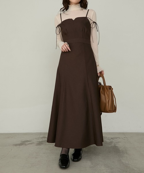 Cherir Mignon】- Silhouette Couture - 2wayリボンキャミワンピース