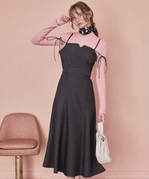 【Cherir Mignon】- Silhouette Couture - 2wayリボンキャミワンピース《セットアップ対応》